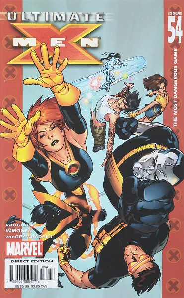 Обложка книги Ultimate X-Men #54, Brian K. Vaughan, Stuart Immonen, Wade Von Grawbadger