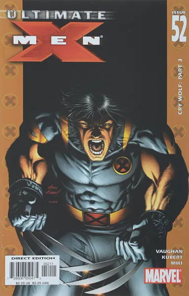 Обложка книги Ultimate X-Men #52, Brian K. Vaughan, Andy Kubert, Danny Miki