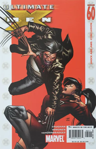 Обложка книги Ultimate X-Men #60, Brian K. Vaughan, Stuart Immonen, Wade Von Grawbadger