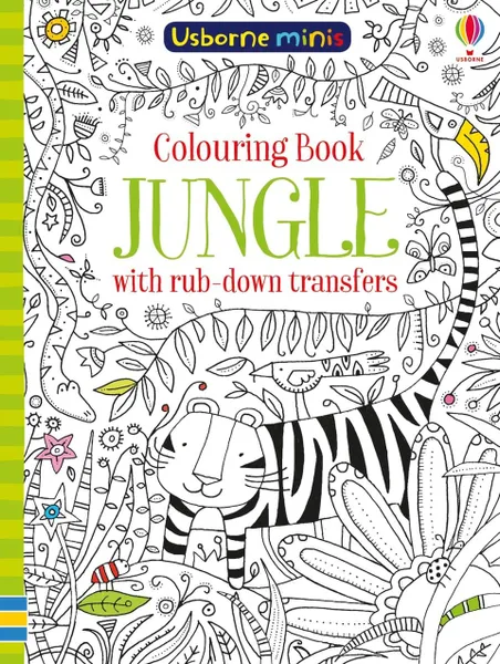 Обложка книги Colouring Book Jungle with Rub Down Transfers, Sam Smith