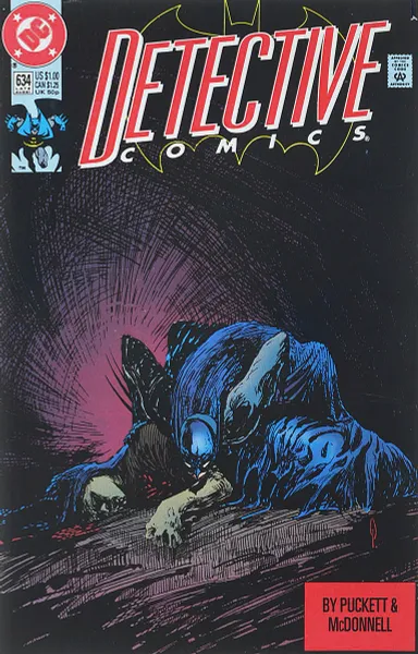Обложка книги Detective Comics #634, Kelley Puckett, Luke McDonnell