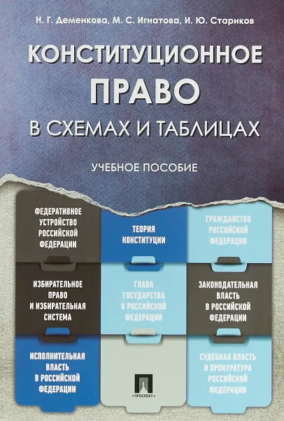 Обложка книги Конституционное право в схемах и таблицах. Учебное пособие, Н. Г. Деменкова, М. С. Игнатова, И. Ю. Стариков