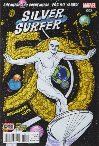 Обложка книги Silver Surfer #3, Dan Slott, Michael (Mike) Allred