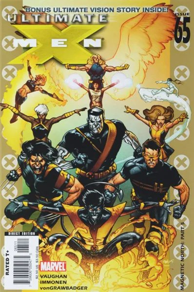 Обложка книги Ultimate X-Men #65, Brian K. Vaughan, Stuart Immonen, Wade Von Grawbadger