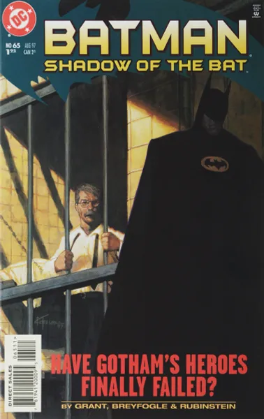 Обложка книги Batman: Shadow of the Bat #65, Alan Grant, Norm Breyfogle, Josef (Joe) Rubinstein