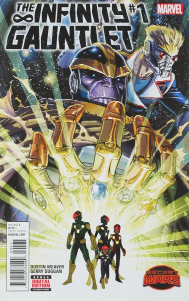 Обложка книги The Infinity Gauntlet #1, Weaver D., Duggan G.