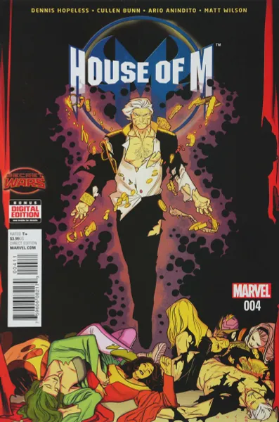 Обложка книги House of M #4, Dennis Hopeless, Cullen Bunn, Ario Anindito, Matthew Wilson