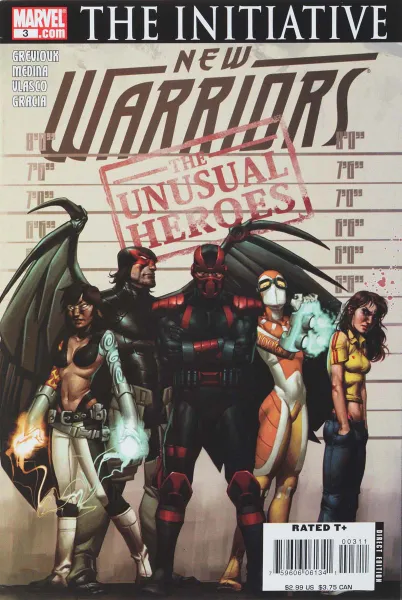 Обложка книги New Warriors #3, Kevin Grevioux, Paco Medina, Juan Vlasco, Marte Gracia