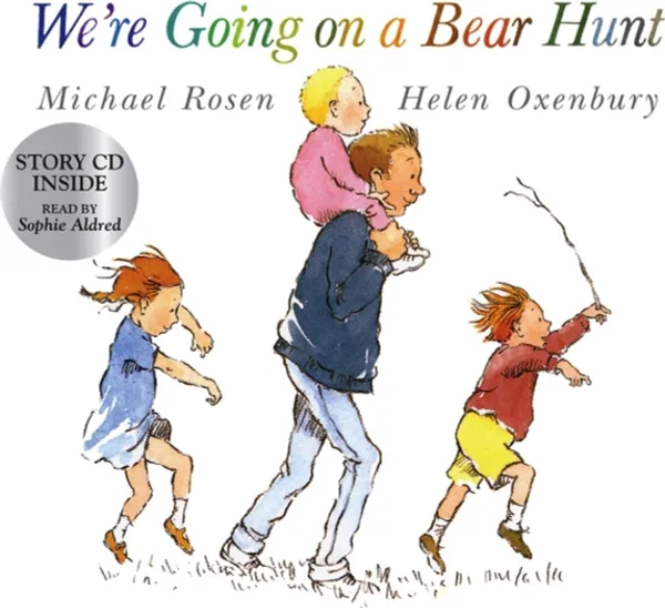 Обложка книги We're Going on a Bear Hunt  Paperback with CD, Michael Rosen