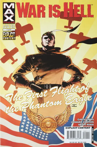 Обложка книги War is Hell: The First Flight of the Phantom Eagle #1, Garth Ennis, Howard Chaykin, Brian Reber