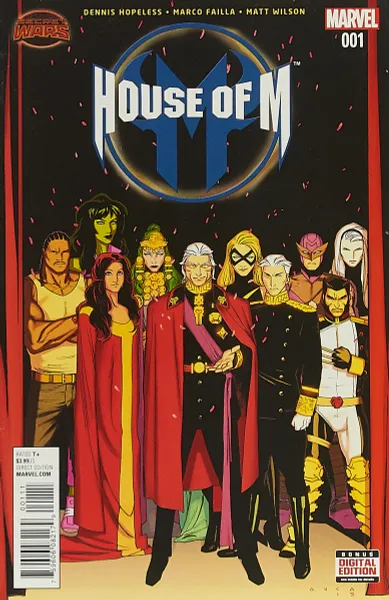 Обложка книги House of M #1, Dennis Hopeless, Marco Failla