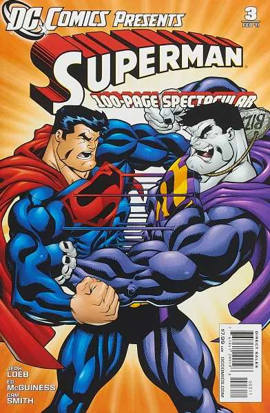 Обложка книги DC Comics Presents: Superman №3, Jeph Loeb, Ed McGuiness, Cam Smith