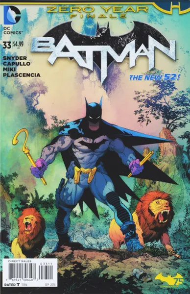 Обложка книги Batman №33, Snyder, Capullo, Miki