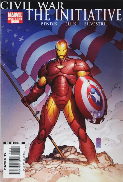 Обложка книги Civil War: The Initiative, Bendis, Ellis, Silvestri