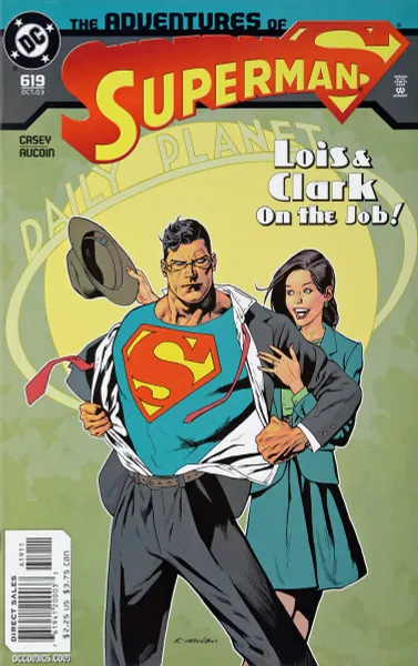 Обложка книги Adventures of Superman №619, Casey, Aucoin