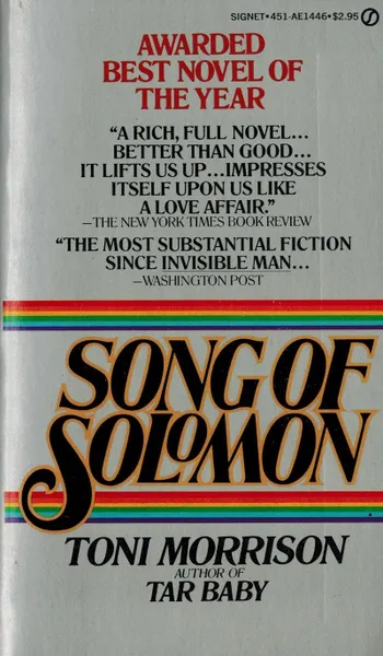 Обложка книги Song of Solomon, Toni Morrison