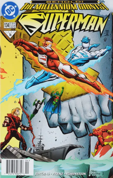 Обложка книги Superman №134, Dan Jurgens, Ron Frenz, Josef (Joe) Rubinstein