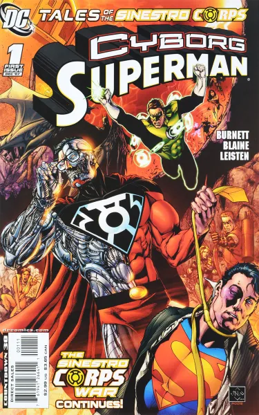 Обложка книги Tales of the Sinestro Corps: Cyborg Superman №1, Alan Burnett, Patrick Blaine, Jason (Jay) Leisten