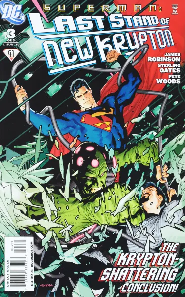 Обложка книги Superman: Last Stand of New Krypton №3, Robinson J., Gates S.