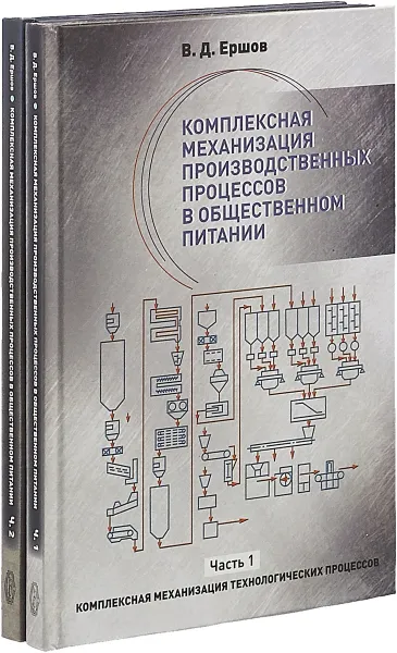 Обложка книги Комплексная механизация производственных процессов в общественном питании (комплект из 2 книг), Ершов В.