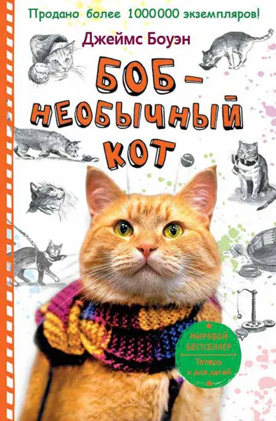 Обложка книги Боб - необычный кот, Джеймс Боуэн