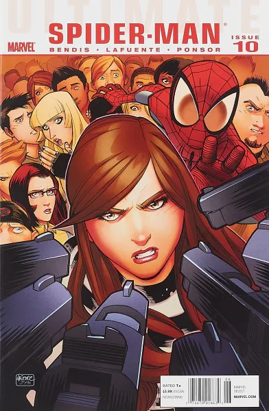 Обложка книги Ultimate Spider-Man #10, Bendis, Lafuente, Ponsor