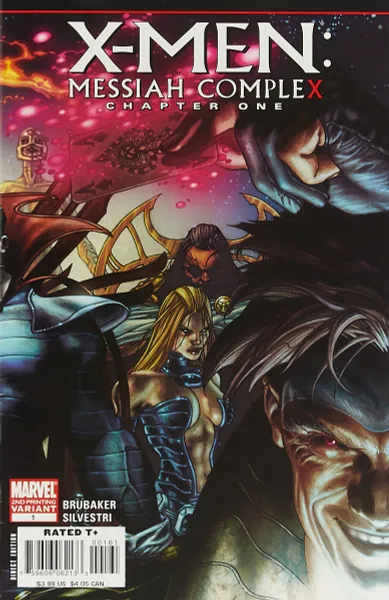 Обложка книги X-Men: Messiah Complex #1-2nd print, Ed Brubaker, Marc Silvestri