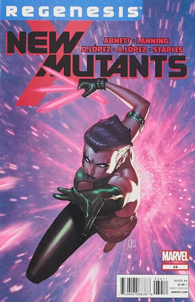 Обложка книги New Mutants #34, Dan Abnett, Andrew (Andy) Lanning