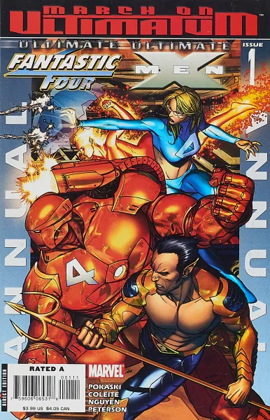 Обложка книги Ultimate Fantastic Four / X-Men Annual # 1, Joe Pokaski, Aron Coleite