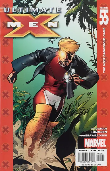 Обложка книги Ultimate X-Men #55, Brian K. Vaughan, Stuart Immonen, Wade Von Grawbadger