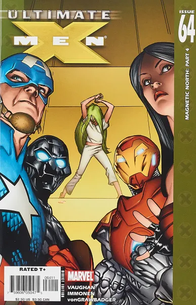 Обложка книги Ultimate X-Men #64, Brian K. Vaughan, Stuart Immonen, Wade Von Grawbadger