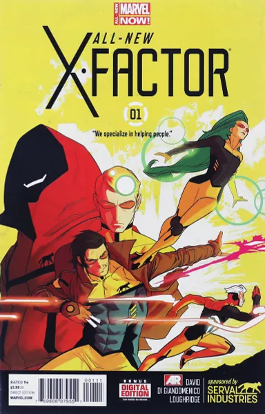 Обложка книги All-New X-Factor #1, Peter David, Carmine Di Giandomenico, Lee Loughridge