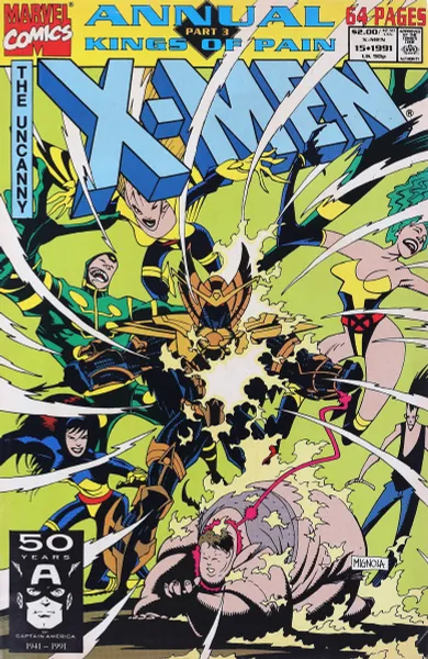 Обложка книги The Uncanny X-Men Annual #15, коллектив авторов