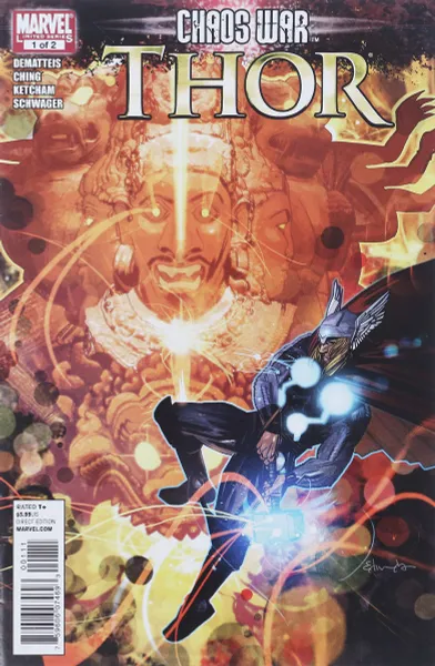 Обложка книги Chaos War: Thor #1, John Marc (J.M.) DeMatteis, Brian Ching
