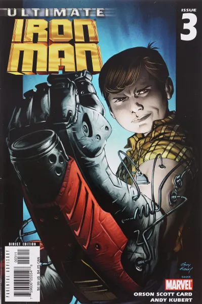 Обложка книги Ultimate Iron Man #3, Orson Scott Card, Andy Kubert