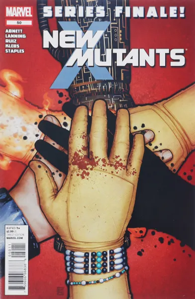 Обложка книги New Mutants #50, Dan Abnett, Andrew (Andy) Lanning