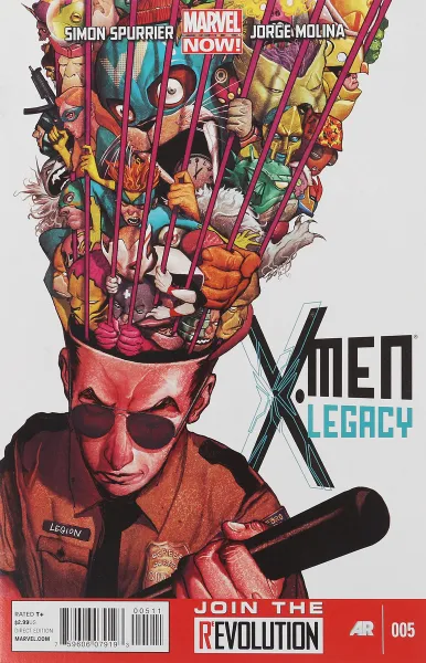 Обложка книги X-Men: Legacy #5, Simon Spurrier, Jorge Molina