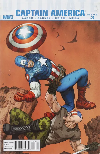 Обложка книги Ultimate Captain America #3, Jason Aaron, Ron Garney, Jason Keith, Matt Milla