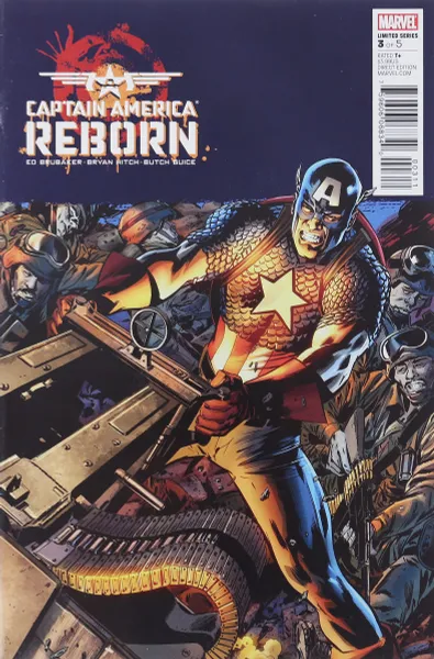 Обложка книги Captain America: Reborn #3, Ed Brubaker, Bryan Hitch, Butch Guice