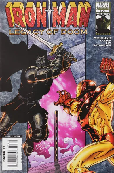 Обложка книги Iron Man: Legacy of Doom #3, David Michelinie, Bob Layton, Ron Lim, Chris Sotomayor