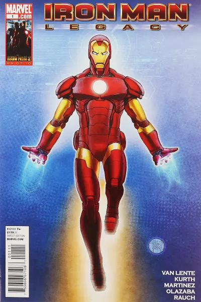 Обложка книги Iron Man: Legacy #1b, Fred Van Lente, Steve Kurth