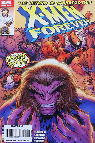 Обложка книги X-Men Forever #2, Chris Claremont, Tom Grummett
