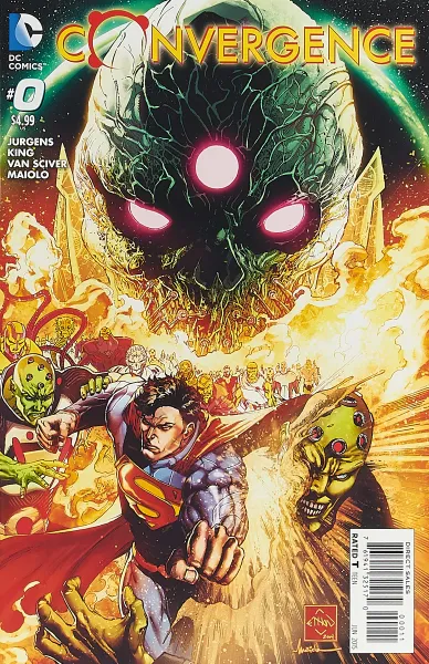 Обложка книги Convergence #0, Dan Jurgens, Jeff King, Ethan Van Sciver, Marcelo Maiolo