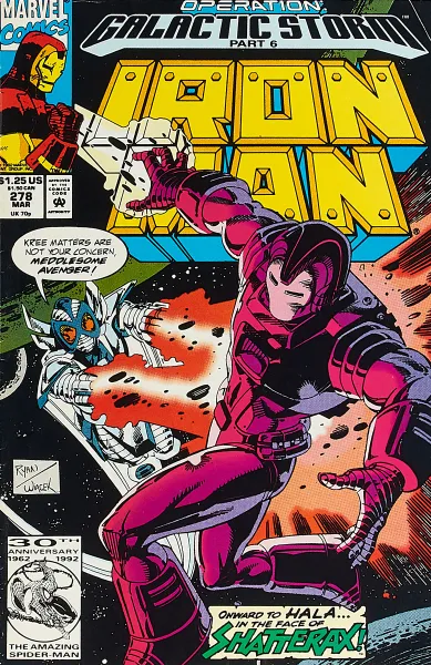 Обложка книги Iron Man #278, Nel Yomtov, Len Kaminski