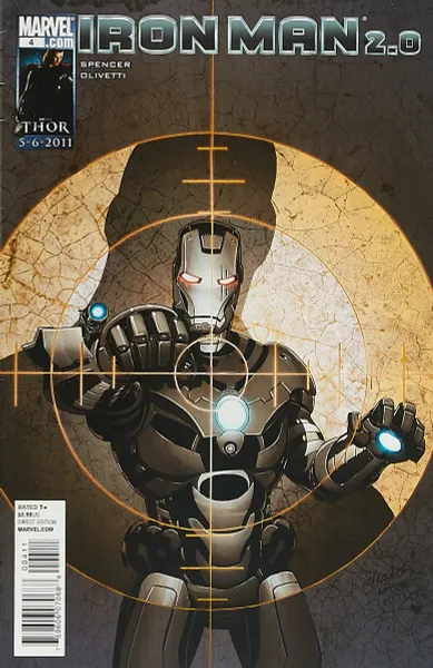 Обложка книги Iron Man 2.0 #4, Nick Spencer, Ariel Olivetti