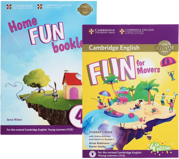 Обложка книги Cambridge English: Fun for Movers: Student's Book with Online Activities, with Home Fun Booklet, Anne Robinson, Karen Saxby