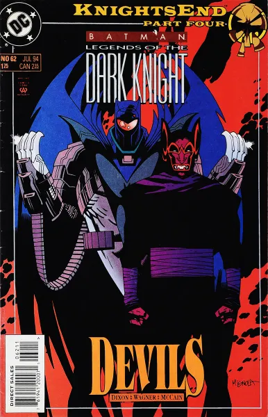 Обложка книги Batman: Legends of the Dark Knight #62, Chuck Dixon, Ron Wagner, Ron McCain