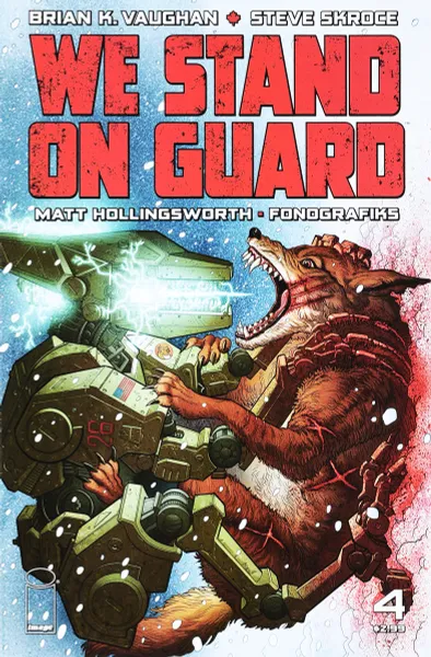 Обложка книги We Stand on Guard #4, Brian K. Vaughan, Steve Skroce
