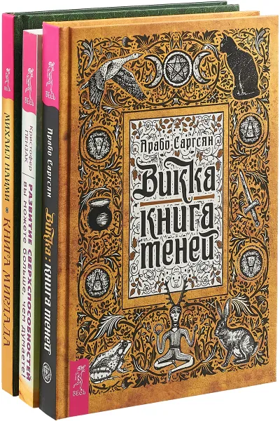 Обложка книги Викка. Развитие сверхспособностей. Книга Мирдада (комплект из 3 книг), Арасбо Саргсян, Кристофер Пензак, Михаил Наими