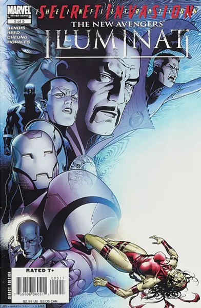 Обложка книги New Avengers: Illuminati #5, Brian Michael Bendis, Brian Reed, Jim Cheung, Mark Morales
